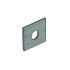 * Sluitplaat vierkant verz M10 40x40x3mm